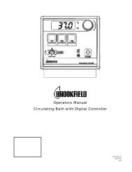 Brookfield Digital Controller Operators Manual
