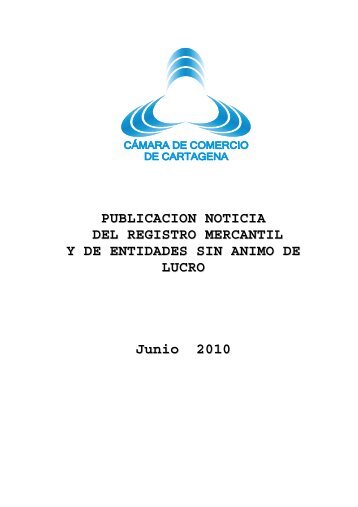 BOLETIN JUNIO 2010 - Cámara de Comercio de Cartagena
