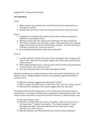 Macbeth Study Guide. Act I Questions Scene - Fcserver.nvnet.org
