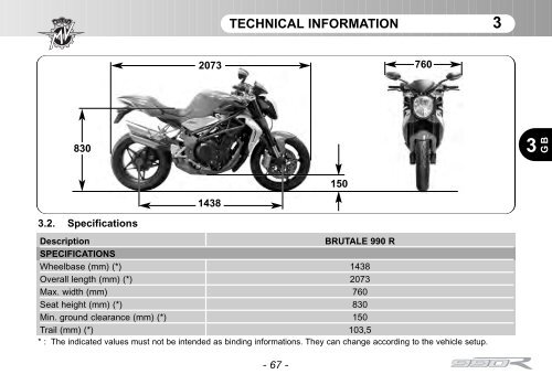 Brutale_990 (2011) Manual Mantenimiento ... - MV Agusta