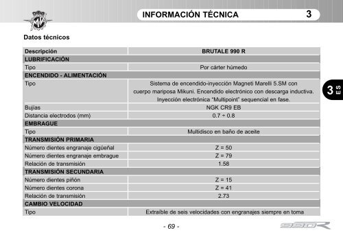 Brutale_990 (2011) Manual Mantenimiento ... - MV Agusta