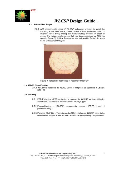 Ase 2 2 Package Dimension