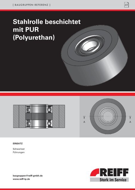 stahlrolle beschichtet mit PUR (Polyurethan) - REIFF Technische ...