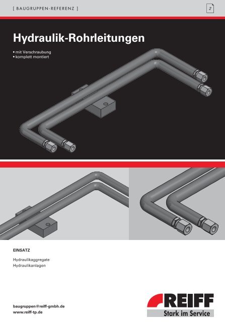 Hydraulik-Rohrleitungen - REIFF Technische Produkte