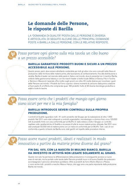 Versione integrale - Barilla