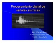Procesamiento digital de seÃ±ales sÃ­smicas - Instituto GeofÃ­sico del ...
