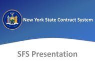 Training Presentation - Statewide Financial System - New York State