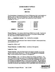 ZONING BOARD OF APPEALS July 12, 2010 MINUTES The Zoning ...