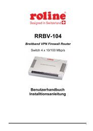 1.3 Eigenschaften des ROLINE RRBV-104 - databaar