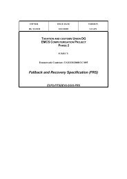 Fallback and Recovery Specification (FRS)