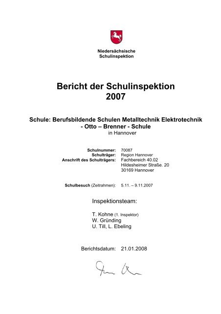 Bericht - Otto Brenner Schule