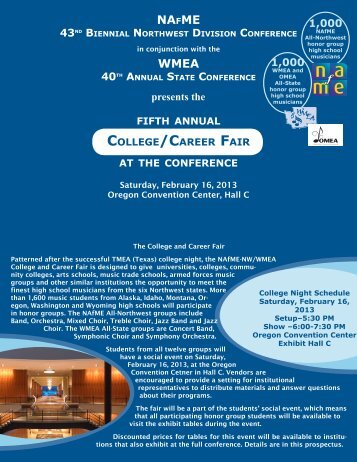 NAfME wMEA - Washington Music Educators Association
