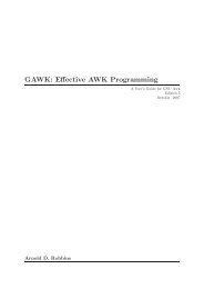 GAWK: Effective AWK Programming