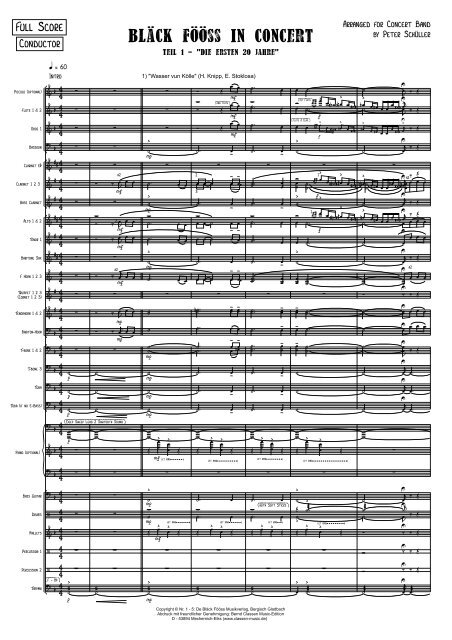 Bläck Fööss in Concert - Teil 1 (Demo Score)