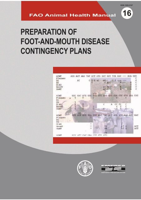 preparation of foot-and-mouth disease contingency plans - FAO