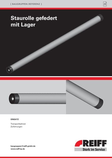 staurolle gefedert mit Lager - REIFF Technische Produkte