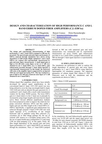 DESIGN AND CHARACTERIZATION OF HIGH ... - emo