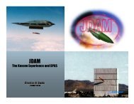 JDAM - The Kosovo Experience and DPAS - DCMA