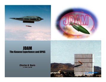 JDAM - The Kosovo Experience and DPAS - DCMA
