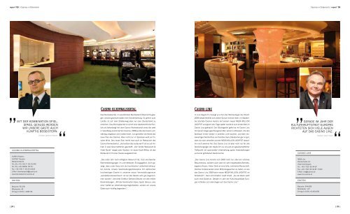 Casinos A ustria -; report .09