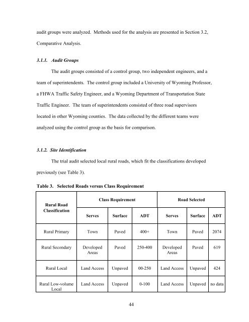 Adapting the Road Safety Audit Review for Local Rural Roads (MPC ...