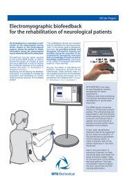 Electromyographic biofeedback for the rehabilitation of ... - Bts.it