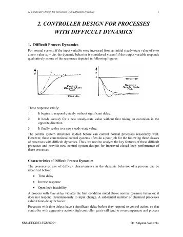 2. controller design for processes with difficult dynamics