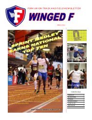 fork union track and field newsletter - Fork Union Military Academy