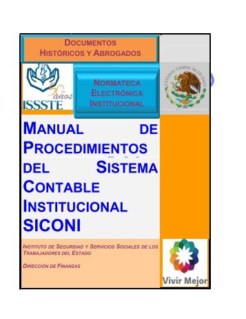 manual de procedimientos del sistema contable institucional siconi