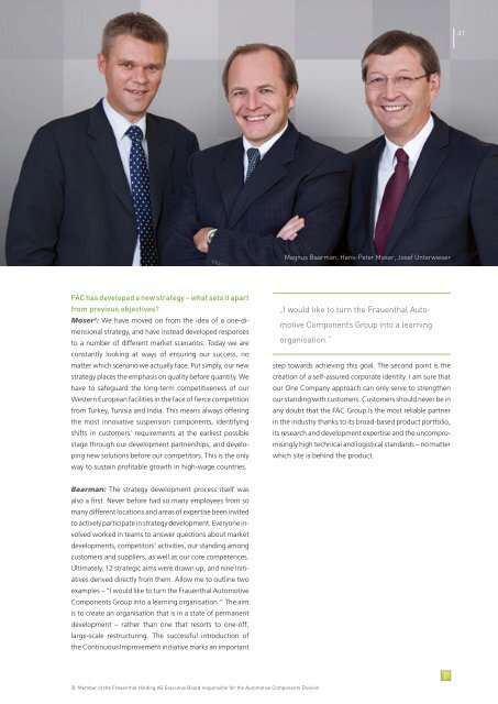 Annual Report 2010 - Frauenthal Holding AG