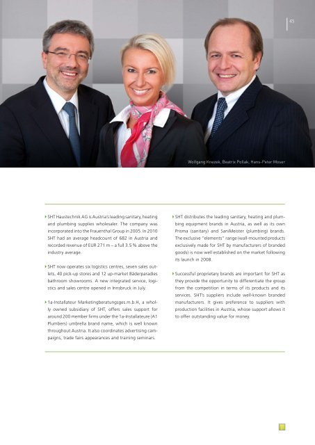 Annual Report 2010 - Frauenthal Holding AG