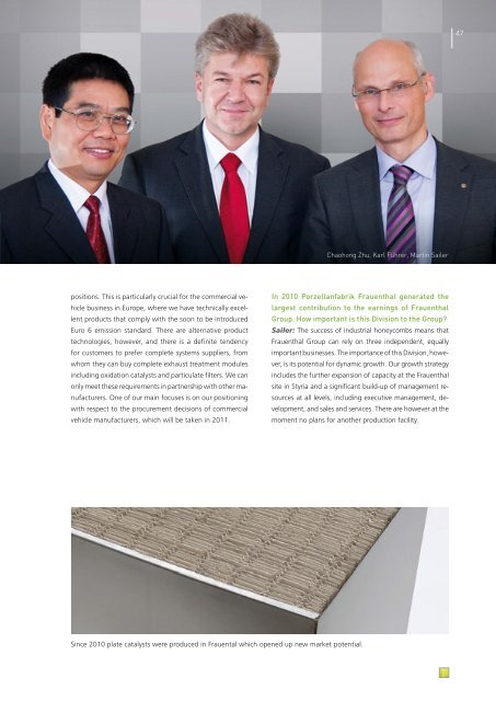 Annual Report 2010 - Frauenthal Holding AG