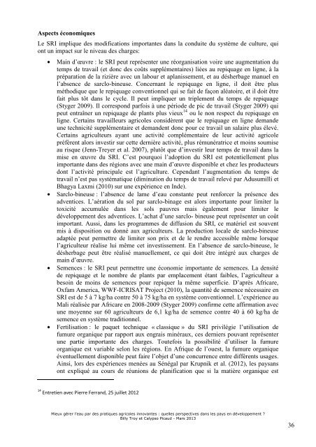 télécharger la note complète (pdf, 1.7Mo) - Fondation FARM