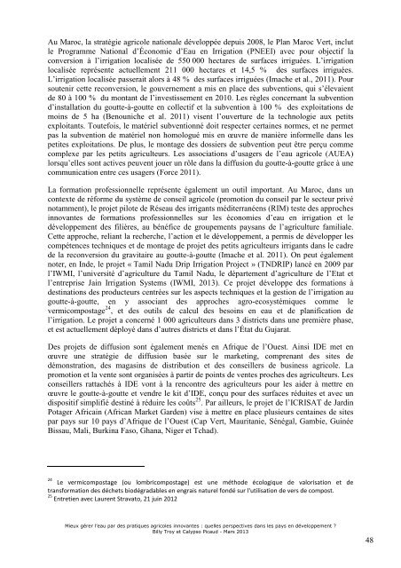 télécharger la note complète (pdf, 1.7Mo) - Fondation FARM