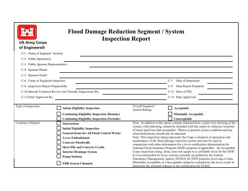 Tab 7c - Routine Activites Levee Checklist