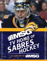 2008-09 Buffalo Sabres Media Guide - NHL.com