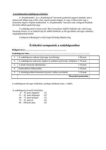 információk - Debreceni Egyetem