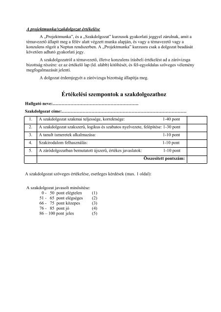 információk - Debreceni Egyetem