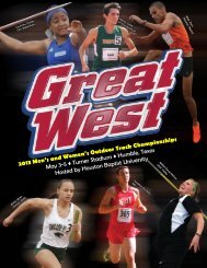 2013 GWC Outdoor Championships Program - Houston Baptist ...