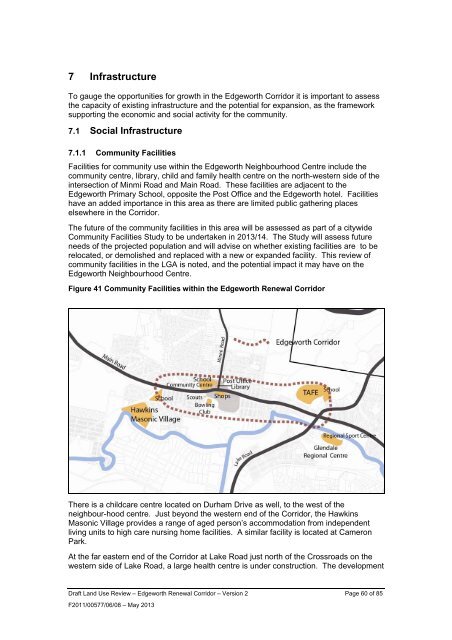 Edgeworth Renewal Corridor Project - Lake Macquarie City Council