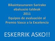 2011ko Ebaluazio taldeak - Euskalit