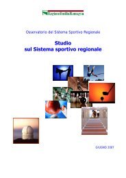 Studio sul Sistema sportivo regionale - Cultura in Cifre - Istat