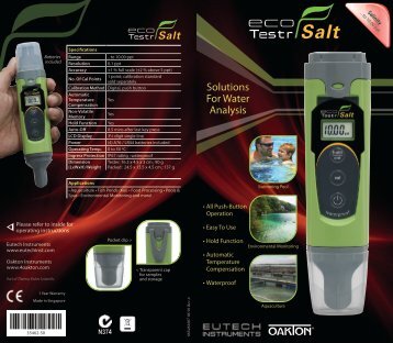 EcoTestr Salt - Eutech