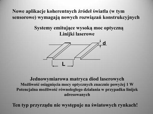 Diody superluminescencyjne (SLED) - Instytut Fizyki PAN