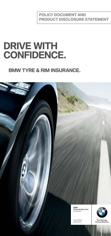 BMW Tyre & Rim Insurance 1 Year PDS