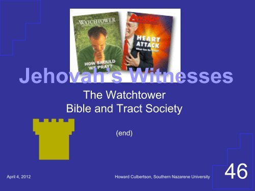 Jehovah's Witnesses - Southern Nazarene University