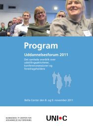 Program - Uddannelsesforum 2011 - Emu
