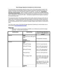 Renal Dosage Adjustment Guidelines for Antimicrobials Implemented