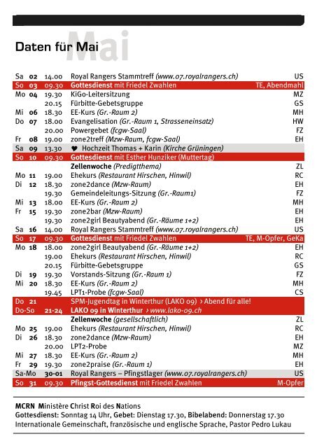 Das Gebet sollte unser Steuerrad und nicht unser Ersatzrad ... - FCGW