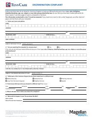 Unfair Treatment Complaint Form - TN.gov